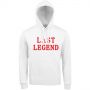 Hoodie Femme Last Legend (Rouge-Noir)