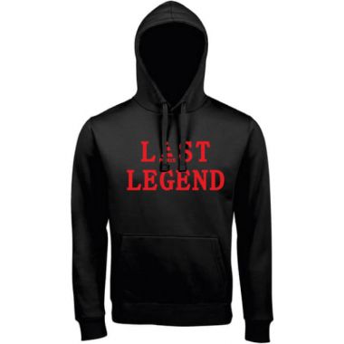 Hoodie Last Legend (Noir-Rouge)