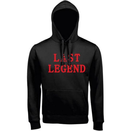 Hoodie Last Legend (Black-Red)